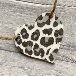 Leopard Print Garland, Wild Animal Bunting, Wooden Wall Decoration For Lover, Safari Gifts - thumbnail 2