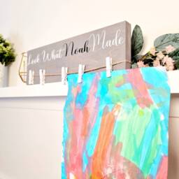 "Personalised Kids Art Display, ""Look What I Made" - thumbnail 2