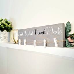 "Personalised Kids Art Display, ""Look What I Made" - thumbnail 1