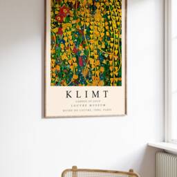 Gustav Klimt Poster, Garden Of Gold, Print, Wall Art Decor, Pattern Art, Nouveau, Vintage Gift Idea, A1/A2/A3/A4 - thumbnail 2