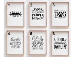 Inspirational Funny Quote Prints - Dog, Family Humour Wall Art - thumbnail 1