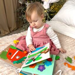 Quiet Book Toddler, Christmas Gift For Baby - Monimoms - thumbnail 2