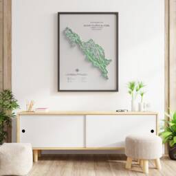Banff National Park - Topographic Map Shaded Relief - thumbnail 2