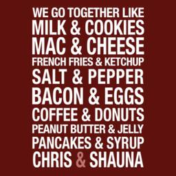 Couples Or Best Friends Chalkboard Artwork - Great Wedding Shower Housewarming Gift Perfect Kitchen Dining Room - thumbnail 3