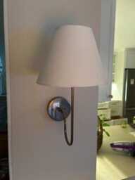 Antique Wall Mounted Sconce - Lamp With Shade Light Mid Century Lighting Sconces - thumbnail 4