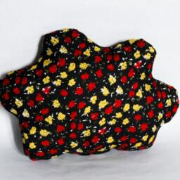 Cloud Cushion Soft Decorative Pillow Viscose All Printed Little Yellow Red Flowers Embroidered Serene Face Too Cute - thumbnail 4