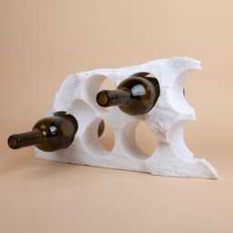 Handmade Dolomite Marble Wine Bottle Holder Unique Rack - thumbnail 3