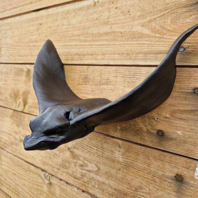 Spotted Eagle Ray - Animal Wall Mount 3D Printed - image 1