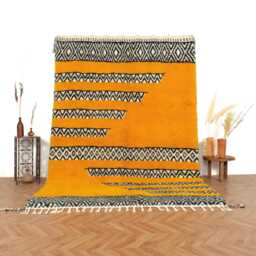 Handmade Beni Ourain Wool Rug - Customizable & Unique, Custom Moroccan Rug, Rug, Berber Rug - thumbnail 1