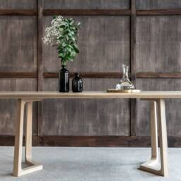 Oak Dining Table, Modern Kitchen Breakfast Table - thumbnail 3