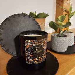 Set Of 4 Leather Plant Coasters - Table Protectors Large - thumbnail 2