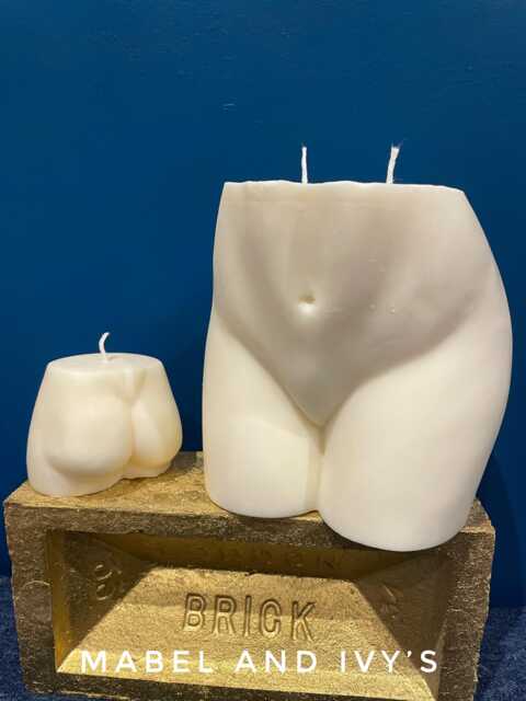 Large 16cm Heavy Double Wick Bum Bottom Female Booty Curvy Soy Wax Fragranced Candle - image 1