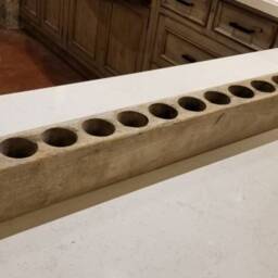 Authentic Complete 12-Hole Sugar Mold With Iron Base, Tin Cup Holders, & Vanilla Scented Candles. From Mexico - thumbnail 2