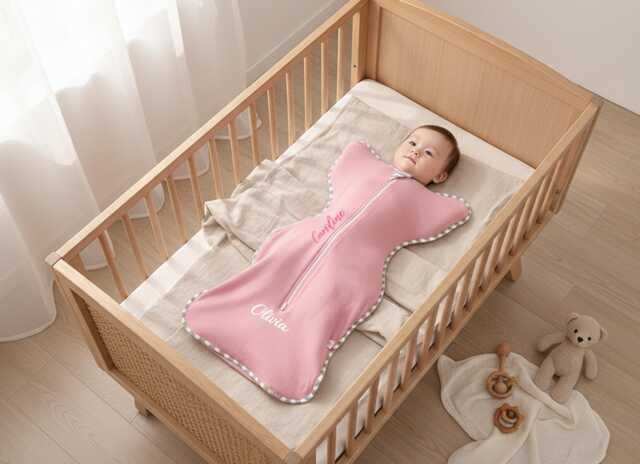 Custom Embroidered Baby Sleep Sack - Personalized Infant Wearable Blanket Shower & Newborn Gift - image 1