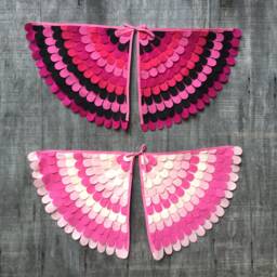 Flamingo Wings // Costume Light Pinks Or Dark Made From Recycled Plastic Bottles Soft & Washable - thumbnail 1
