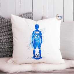 Football Cushions - Personalised Stocking Fillers Children's Name Gift Team Splash - thumbnail 2