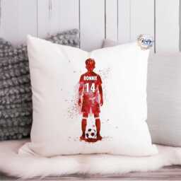 Football Cushions - Personalised Stocking Fillers Children's Name Gift Team Splash - thumbnail 1