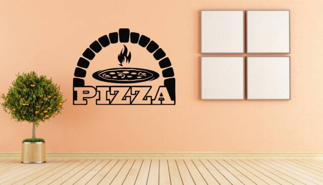 Pizza Wall Decal Pizzeria Window Decor 2431 - image 1