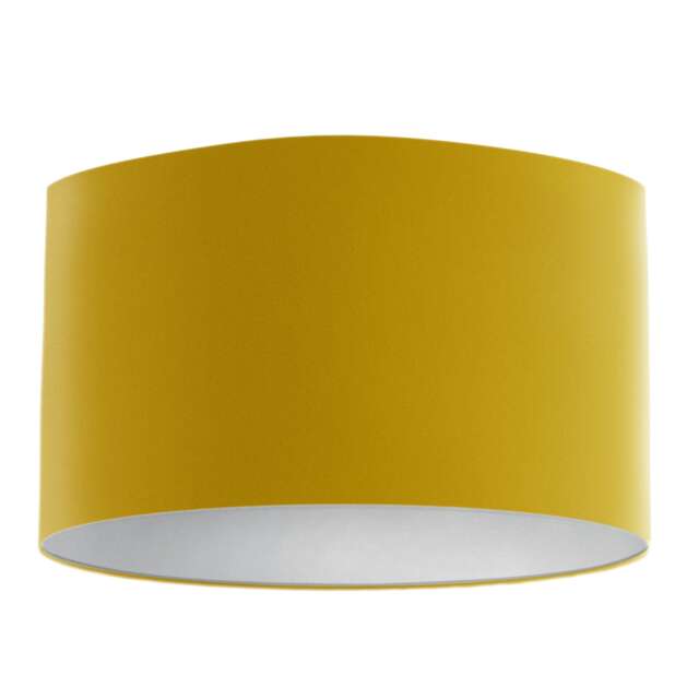 Velvet Lampshade - Mustard Gold With White Lining, Handmade Lampshades, Table Lamp Shade, Yellow - image 1