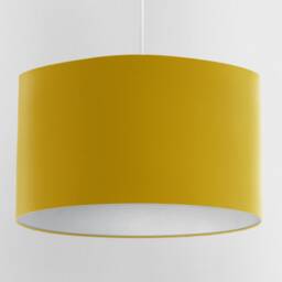 Velvet Lampshade - Mustard Gold With White Lining, Handmade Lampshades, Table Lamp Shade, Yellow - thumbnail 3