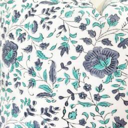 Indian Block Print Pillow Cover , Cotton Voile Hand Mede - thumbnail 3