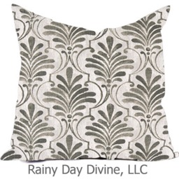 Outdoor Pillows Or Indoor Custom Cover - Gray Sand Tan Beige White Contemporary Modern Geometric Coastal 18x18, 16x16 - thumbnail 3