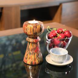 Princess Tealight Candle Holder - Resin Color-Pencil Stand Handmade Home Decor Idea Special Gift - thumbnail 2