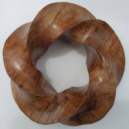 Carved Torus Knots in Wood & Stone - thumbnail 2