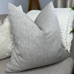 Cotton Blend Cushion Cover, Taupe Pillow Sofa Decorative Double Sided John Lewis Fabric - thumbnail 1