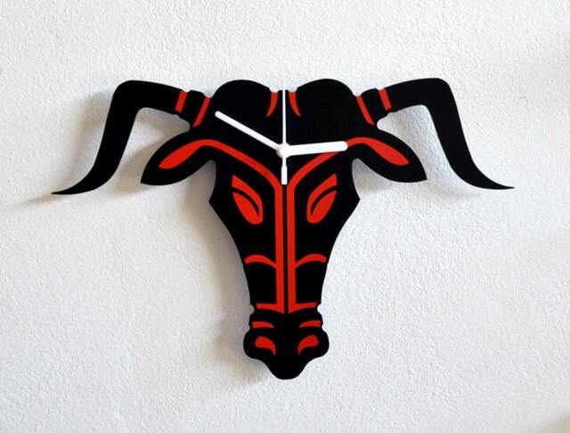 Tribal Bull - Wall Clock - image 1