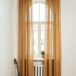 Linen Curtain Panels - Set Of 2 Semi-Sheer Living Room Curtains - thumbnail 2