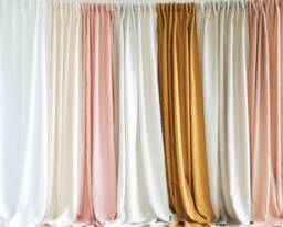 Linen Curtain Panels - Set Of 2 Semi-Sheer Living Room Curtains - thumbnail 1