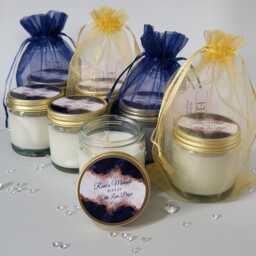Personalised Mehndi Gifts Scented Soy Mini Candle Favours Bespoke Religious Wedding Party Guest - thumbnail 2