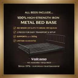 Wood & Iron Classic 160x200cm Elina Bed Frame - Handmade Wrought Metal Lifetime Guarantee - thumbnail 3
