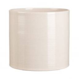 Beige Ribbed Cylindrical Ceramic Planter/House Plant Pot Various Sizes 10cm-33cm