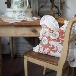 Romant. Vintage Pillow Flower Pillow Volantkissen - thumbnail 3