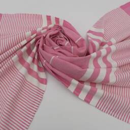 "Turkish Towel, Turkish Peshtemal, Striped Towel, Turkey Towel, Pink Towel, 40""x70" - thumbnail 4
