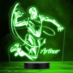 Basketball Player Shoot Sketch Sports Fan Personalised Gift Colour Night Light - thumbnail 1