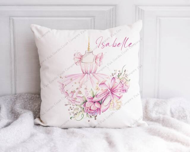 Ballet Pillow, Cushion, Ballerina Gift, Gift For Her, Teacher, Decor - image 1