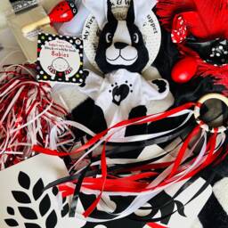 Black & White Newborn Sensory Baby Play Box With Puppet - thumbnail 3