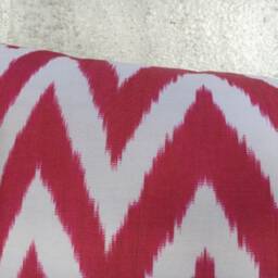Silk Ikat Lumbar Pillow Cover, Handwoven Accent - 10x24 - thumbnail 2
