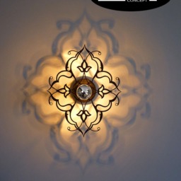 Oriental Lighting, 30 Or 35 cm Black, 110 V, Lighting, Designer Lighting, Oriental Light, Shadows On The Wall, Oriental Lamp, Lighting Design - thumbnail 3