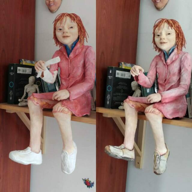 Custom Made Order, Photos Only For Refernce, Young Man Sculpture, Paper Mache Sculpture - image 1