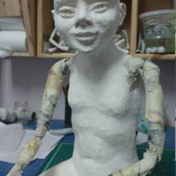 Custom Made Order, Photos Only For Refernce, Young Man Sculpture, Paper Mache Sculpture - thumbnail 3
