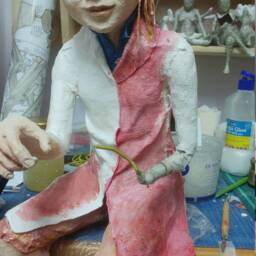Custom Made Order, Photos Only For Refernce, Young Man Sculpture, Paper Mache Sculpture - thumbnail 4