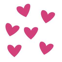 Heart Wall Decals - European Matte Vinyl Stickers, Nursery Decor - thumbnail 3