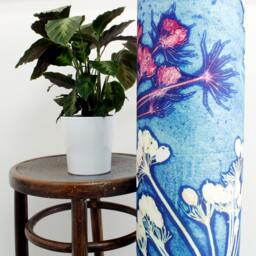 Handmade Floral Botanical 1 Meter Tall Floor Lamp, Aqua Cow Parsley Design, Compliments Home Interiors, Perfect D??cor - thumbnail 2