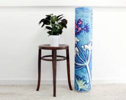Handmade Floral Botanical 1 Meter Tall Floor Lamp, Aqua Cow Parsley Design, Compliments Home Interiors, Perfect D??cor - thumbnail 1