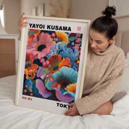 Yayoi Kusama, Kusama Print, Poster, Japanese Wall Art, Japandi, Japandi Art - thumbnail 2