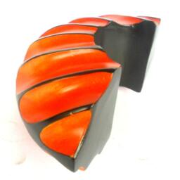 "Handmade Mango Wood Carving Arched Shape Tea Light Candle Holder Hand Carved Home Art Decor Vase Tealight 8""x4""x3" - thumbnail 4